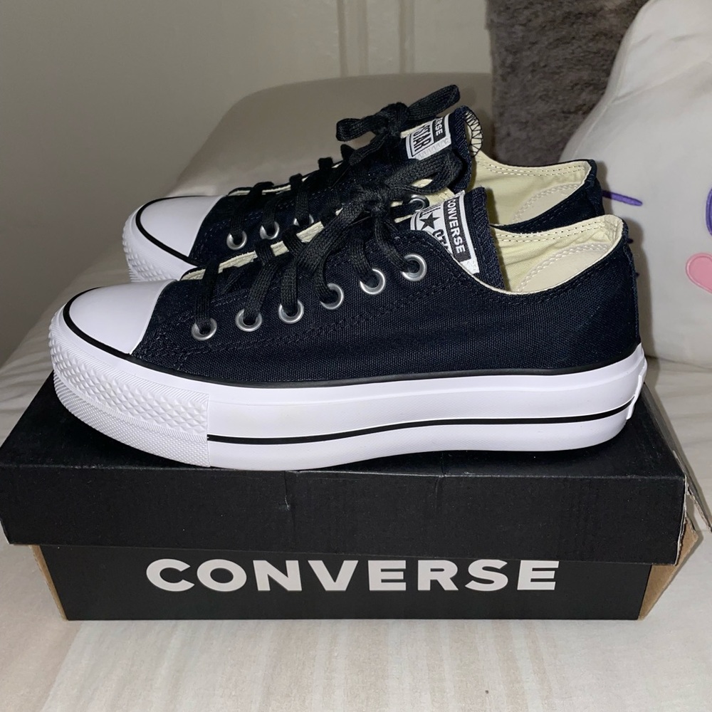 Platform low top converse